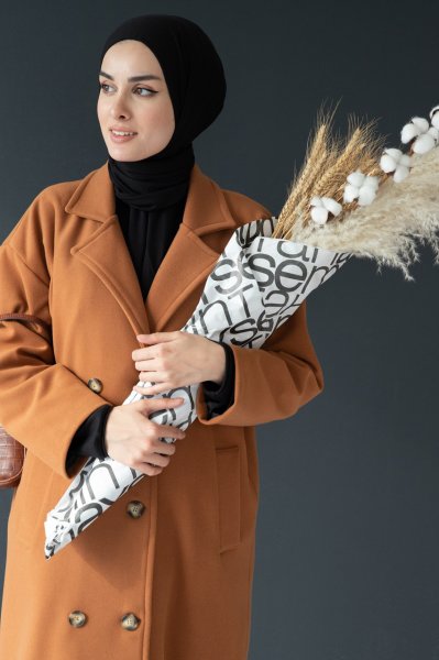 YENİ DÜĞMELİ OVERSİZE KAŞE KABAN