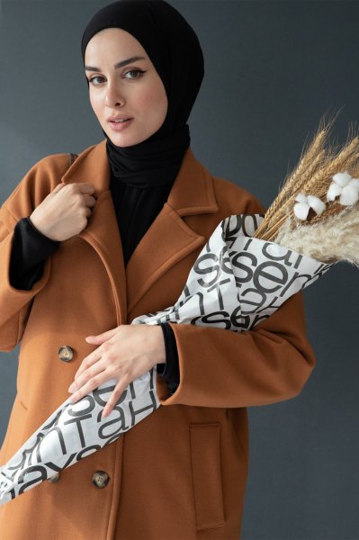YENİ DÜĞMELİ OVERSİZE KAŞE KABAN