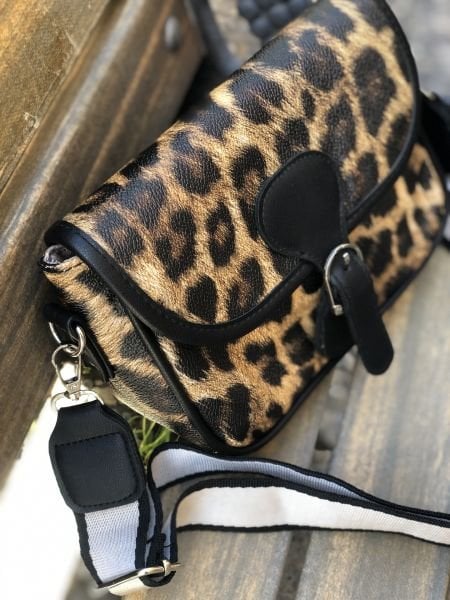 Leopar Desen Çapraz Çanta