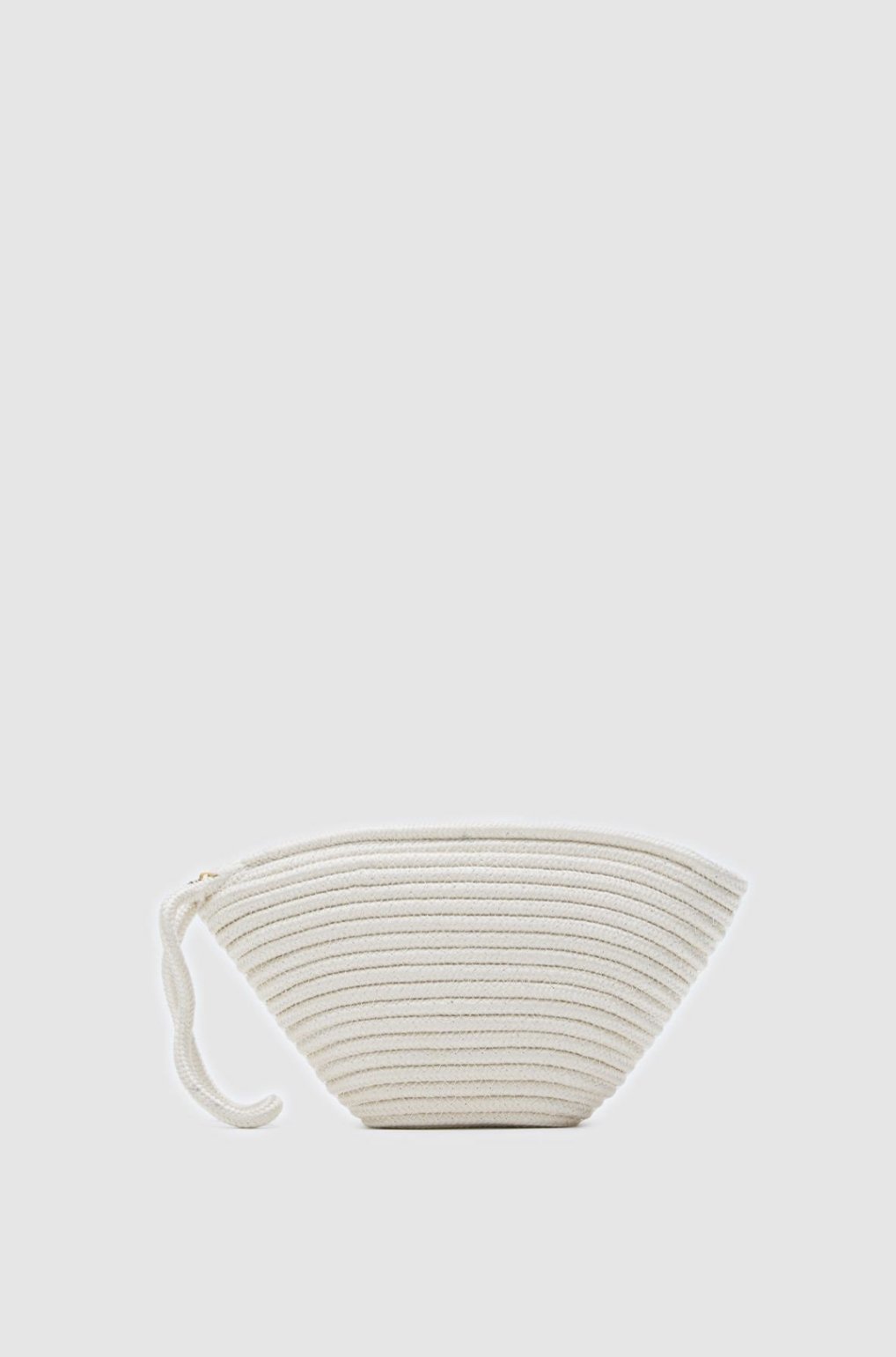 İbiza Krem Handmade Hasır Clutch Çanta