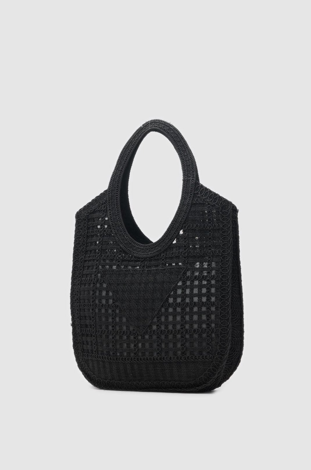 Santorini Siyah Handmade Makrome Tote Çanta