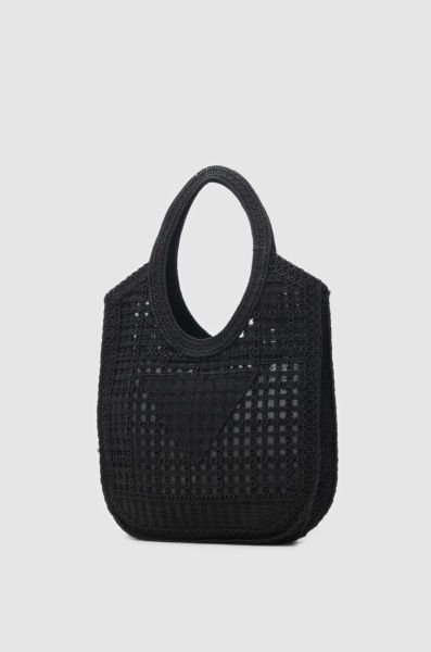 Santorini Siyah Handmade Makrome Tote Çanta