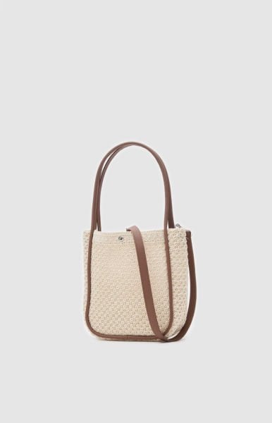 Mallorca Krem Handmade Midi Omuz Çantası