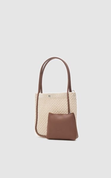 Mallorca Krem Handmade Midi Omuz Çantası
