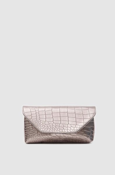 Rio Platin Clutch Ve Çapraz Çanta