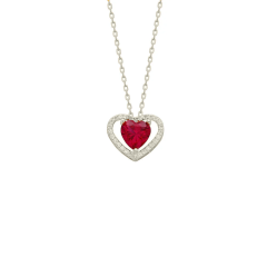 Kırmızı Kalp Kolye 718036 Rose