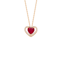 Kırmızı Kalp Kolye 718036 Rose