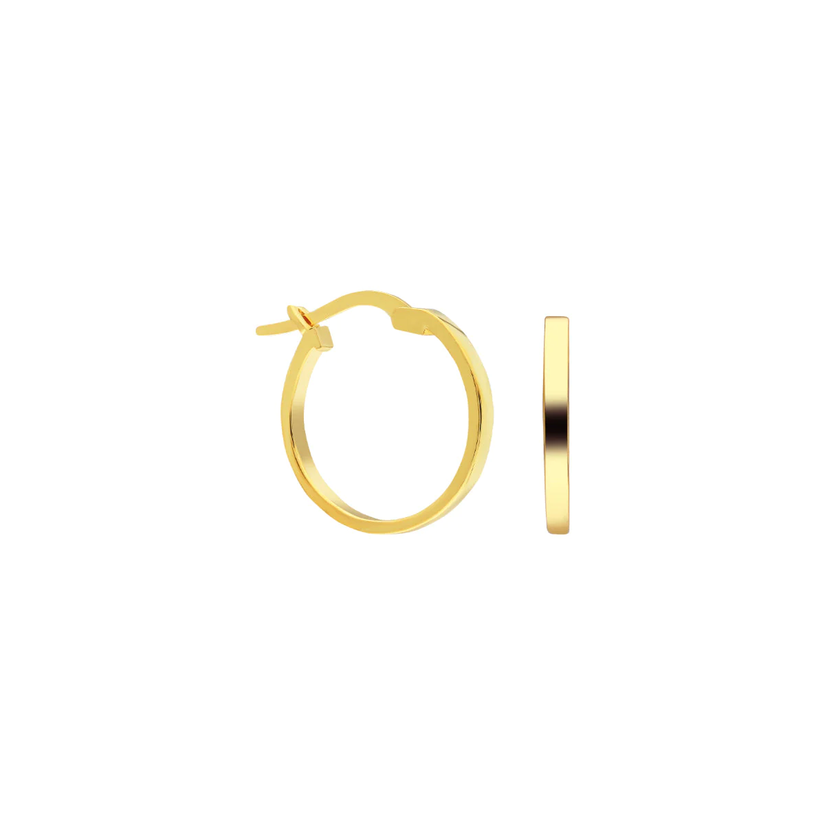 Halka Gümüş Küpe 718872 Gold