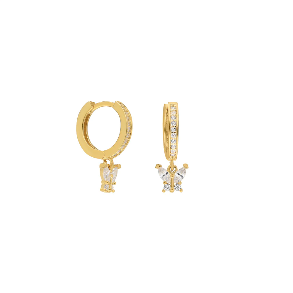 Mini Kelebek Küpe 718874 Gold