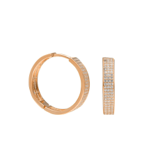 3 Sıra Taşlı Küpe 718880 Rose