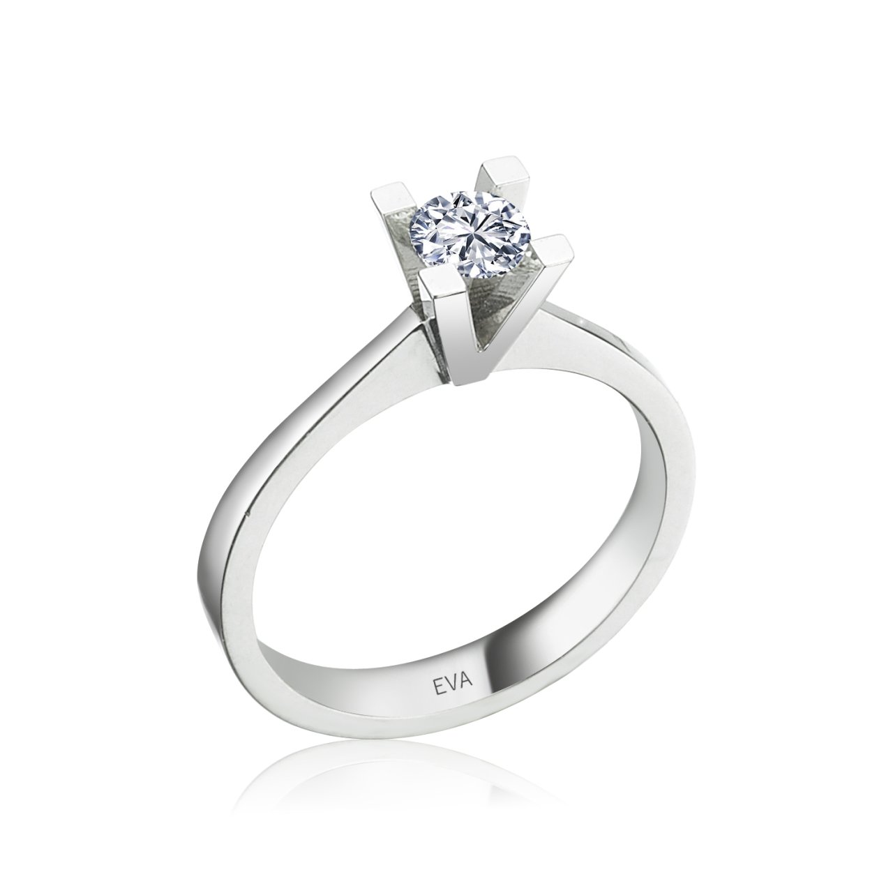 G Renk 0,61 Karat Pırlanta Tektaş Yüzük 16