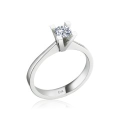 G Renk 0,61 Karat Pırlanta Tektaş Yüzük 16