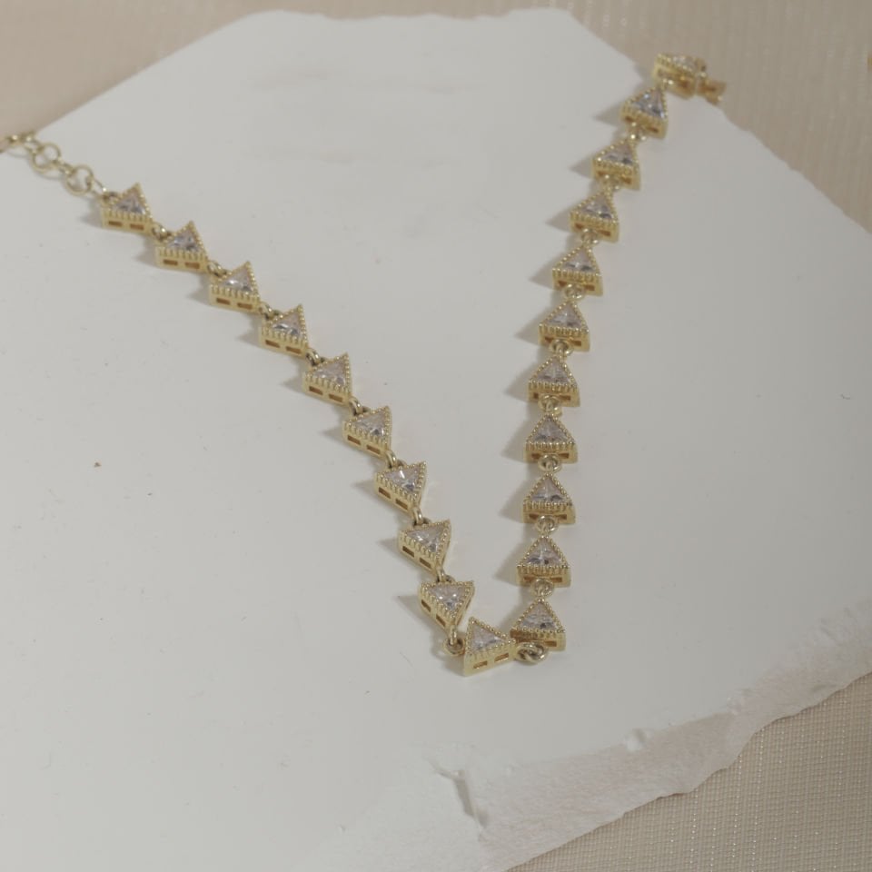 Zirkon Taşlı Bileklik 718547 Gold