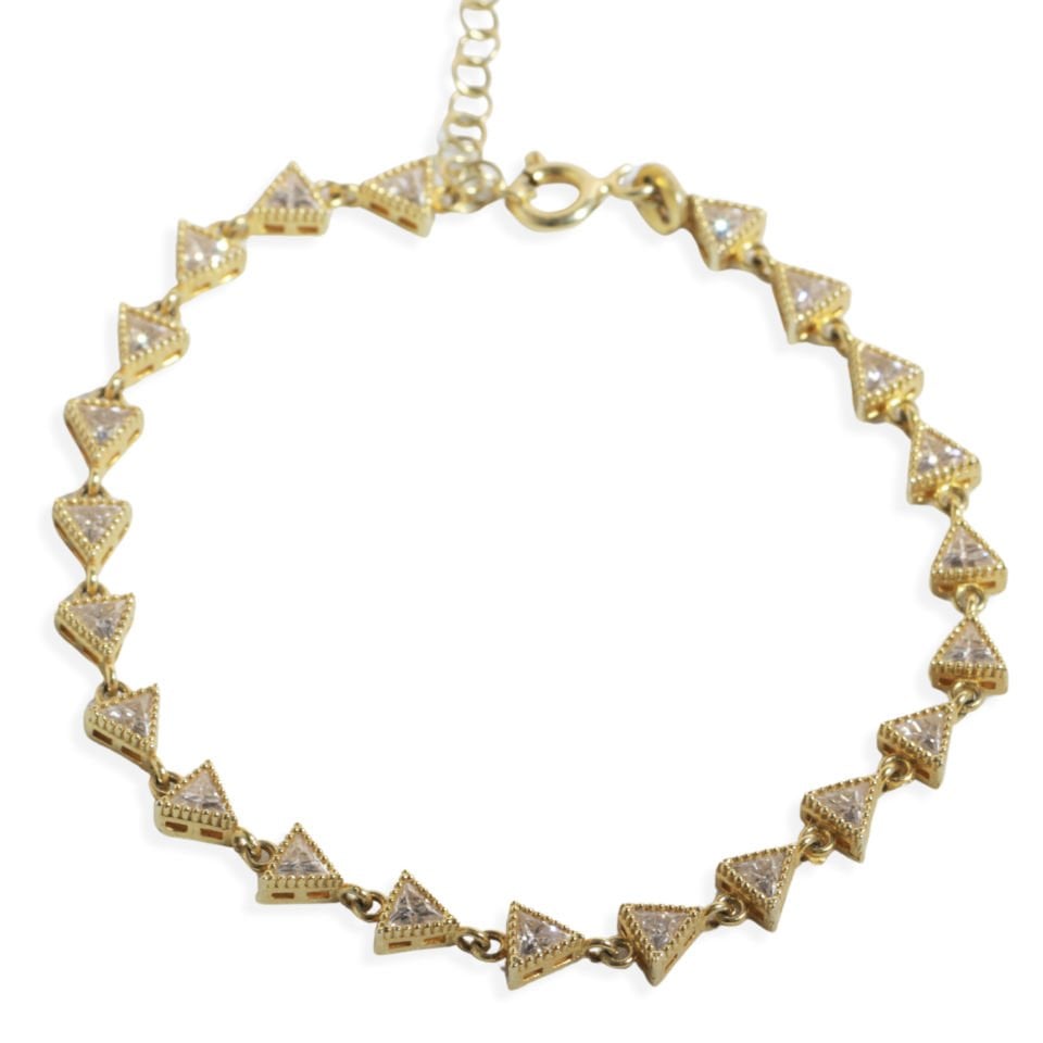 Zirkon Taşlı Bileklik 718547 Gold