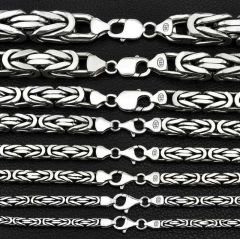 Gümüş Kral Zincir - 3 mm Köşeli 70 cm
