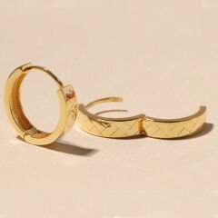 Ekose Halka Küpe 718887 Gold