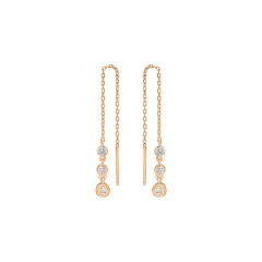 Zincir Taşlı Küpe 718892 Rose