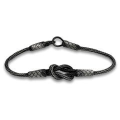 Gümüş Kazaziye Düğüm Bileklik 20 cm