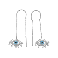Zincir Göz Küpe 717075 Silver
