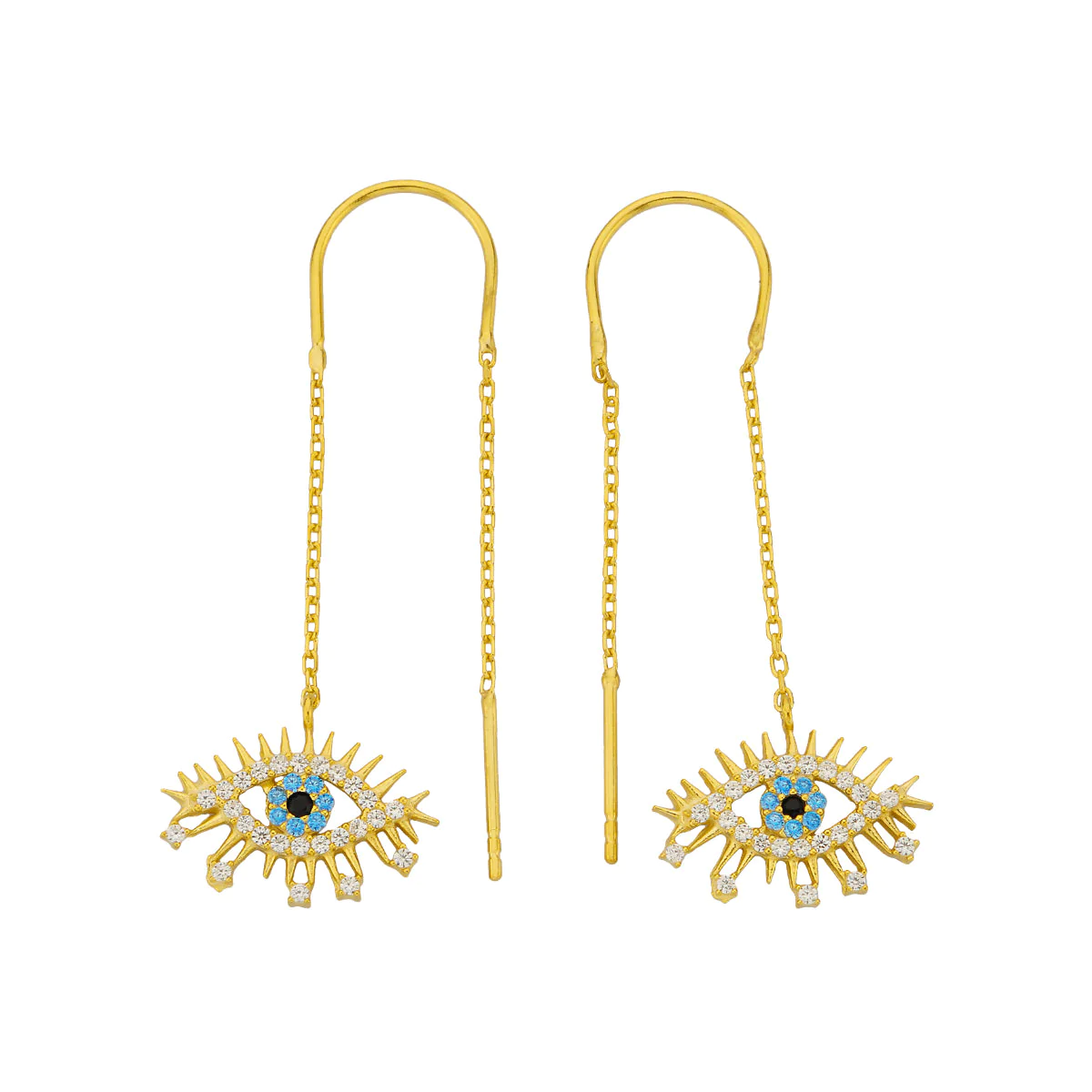 Zincir Göz Küpe 717075 Gold