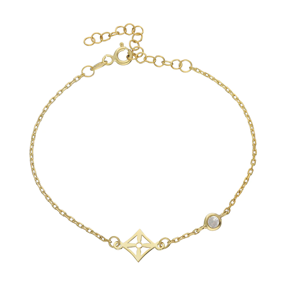 Taşlı Bileklik 717012 Gold