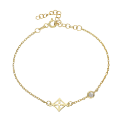 Taşlı Bileklik 717012 Gold
