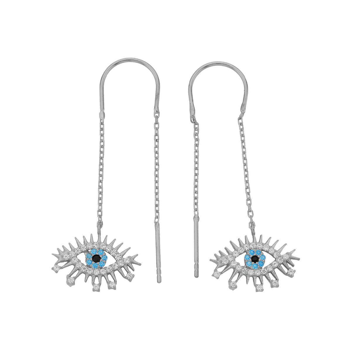 Zincir Göz Küpe 717075 Silver