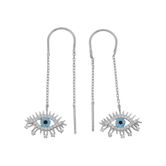 Zincir Göz Küpe 717075 Silver