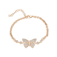 Kelebek Bileklik 717020 Gold