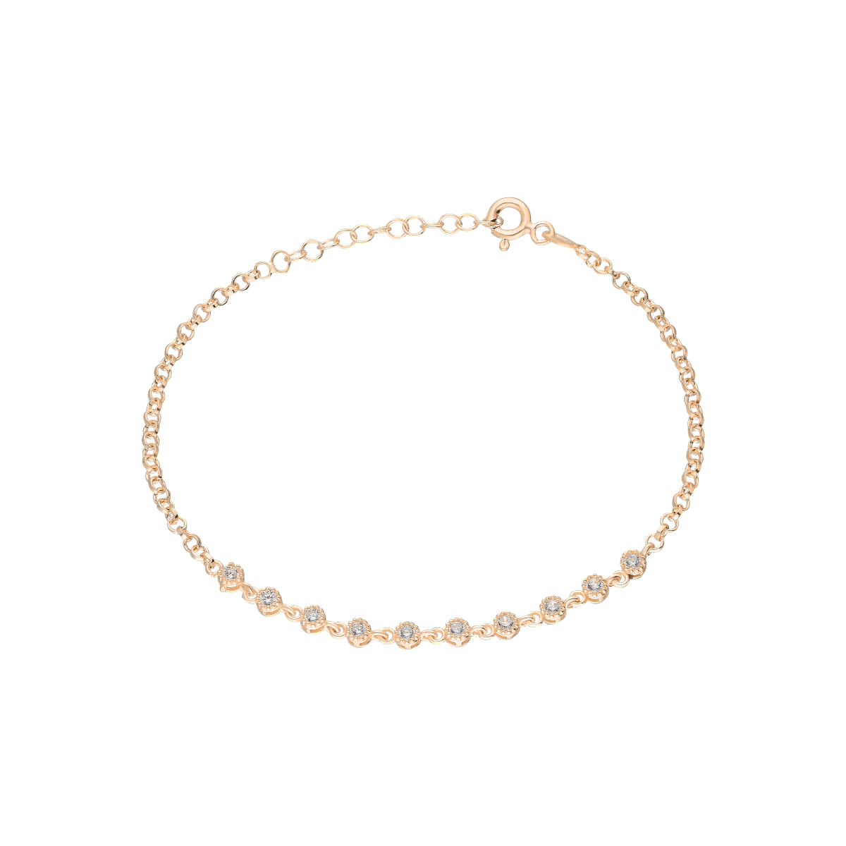 Zirkon Taşlı Bileklik 717008 Rose