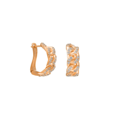 Zirkon Örgü Küpe 717076 Rose