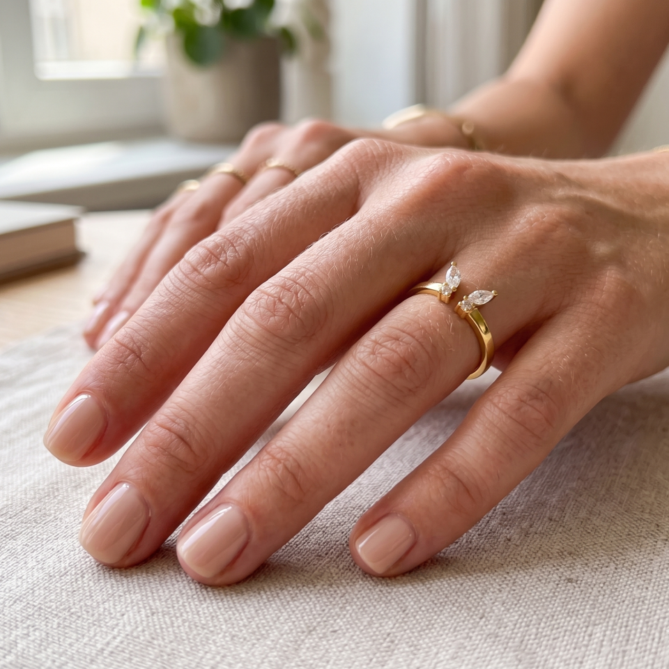 Kelebek Yüzük 718846 Gold