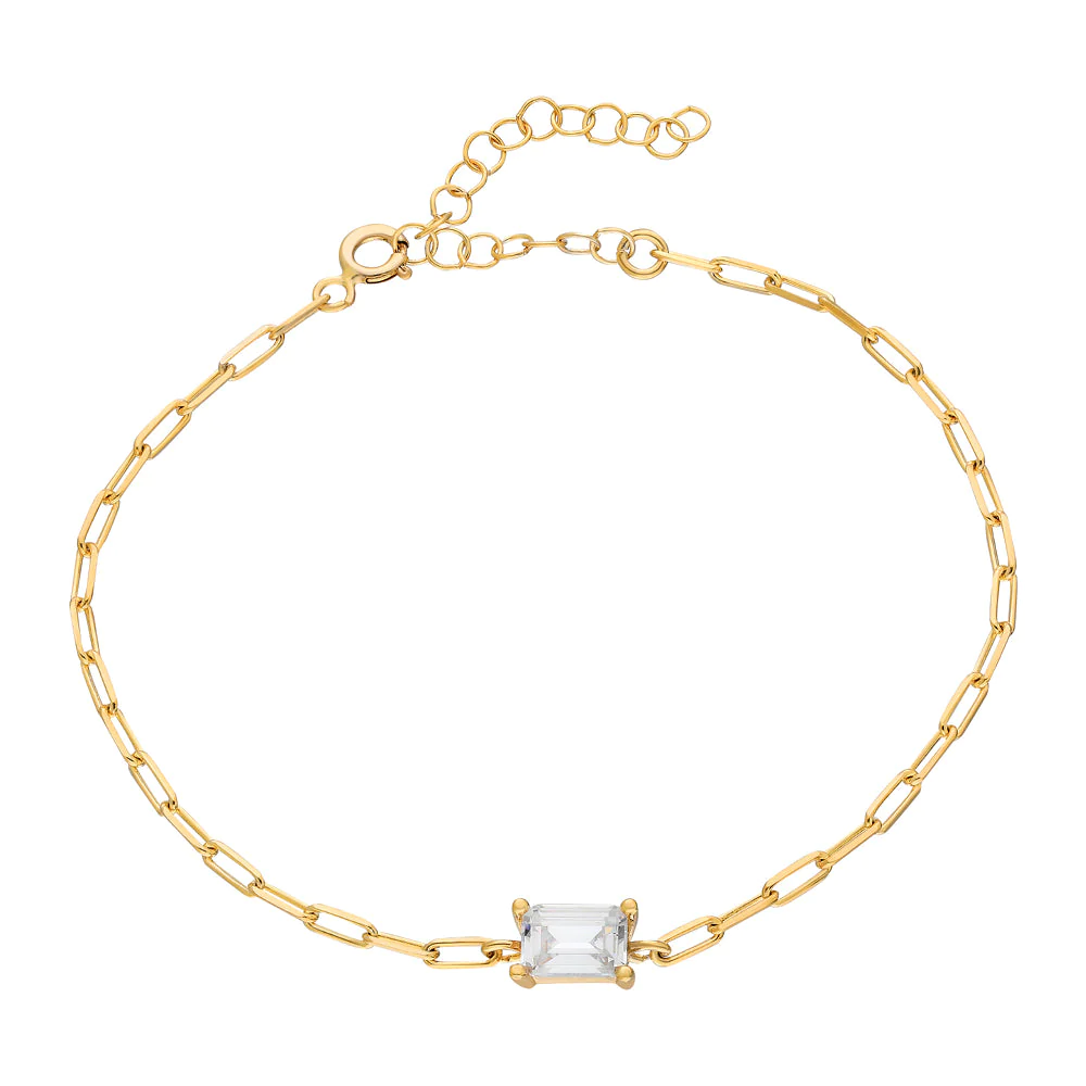 Zincir Baget Bileklik 717022 Gold