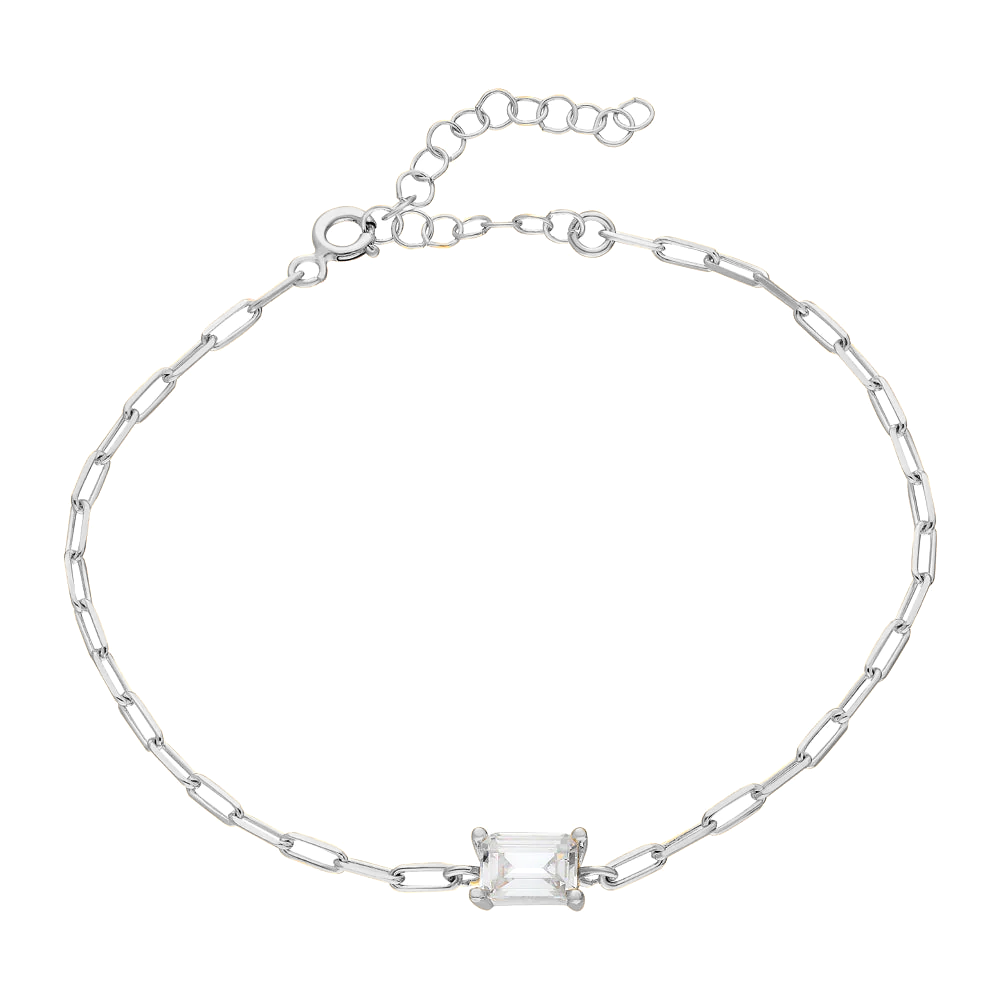 Zincir Baget Bileklik 717022 Silver