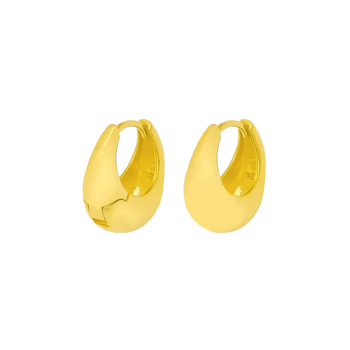 Kalın Halka Küpe 717042 Gold
