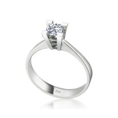 F Renk 0,62 Karat Pırlanta Tektaş Yüzük