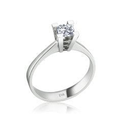 F Renk 0,62 Karat Pırlanta Tektaş Yüzük