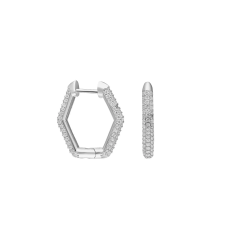 Hexagon Zirkon Küpe 717050 Rose