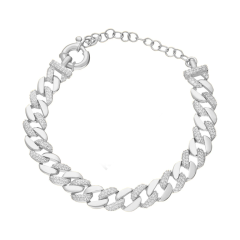 Zirkon Zincir Bileklik 718501 Gold