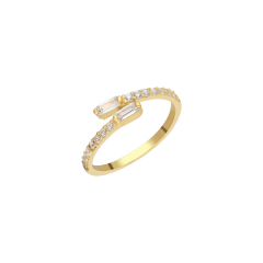 Çift Baget Yüzük 718861 Gold