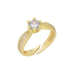 Zirkon Tektaş Yüzük 718863 Gold