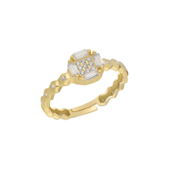 Zirkon Taşlı Yüzük 718865 Gold