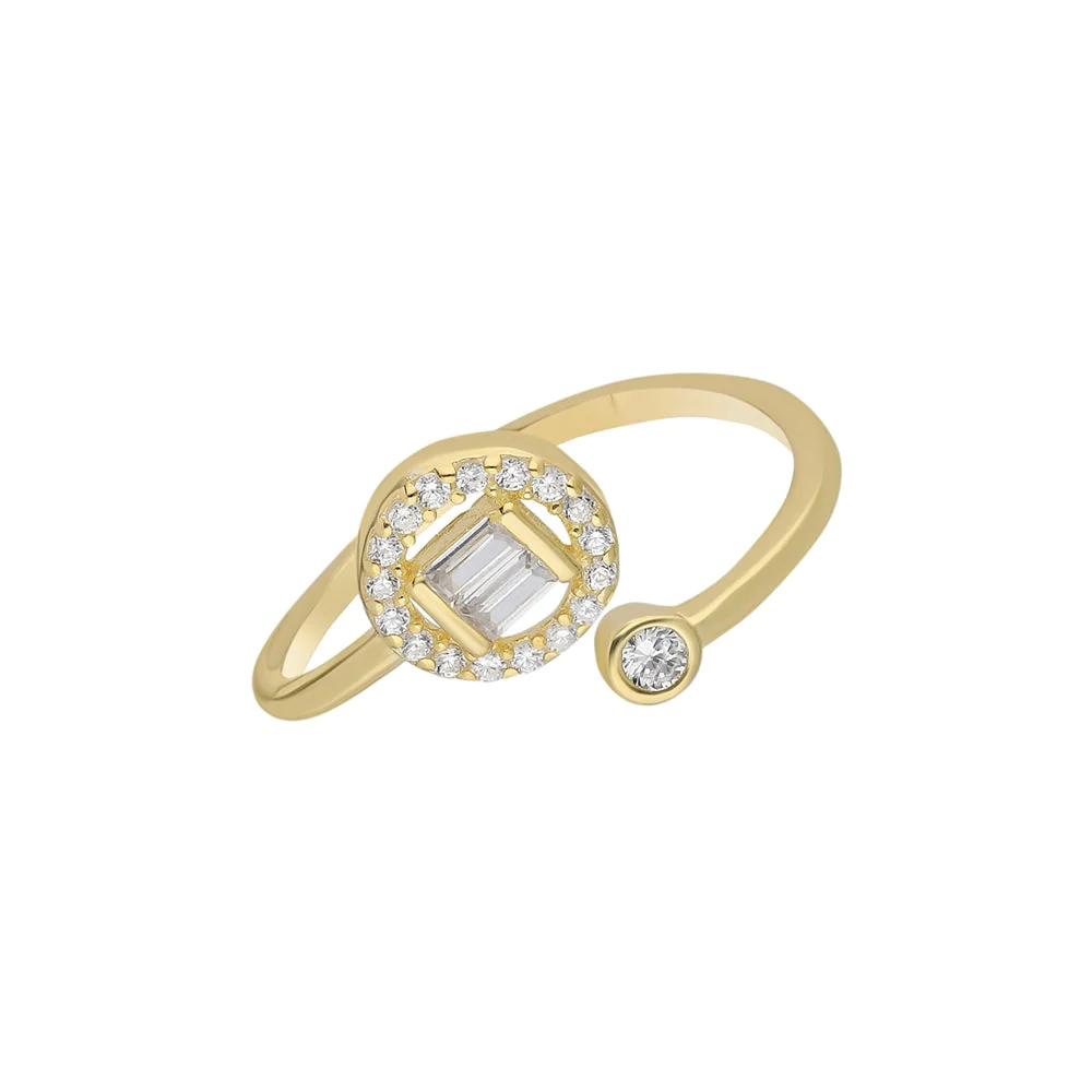 Zirkon Taşlı Yüzük 718866 Gold