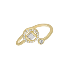 Zirkon Taşlı Yüzük 718866 Gold