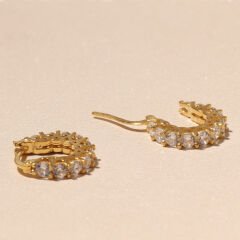 Zirkon Halka Küpe 717034 Gold