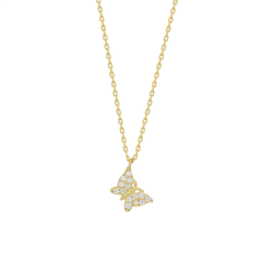 Kelebek Kolye 718904 Gold