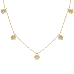 Flower Sallantılı Kolye 718909 Gold