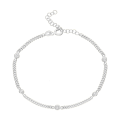 Beş Taşlı Bileklik 718512 Silver