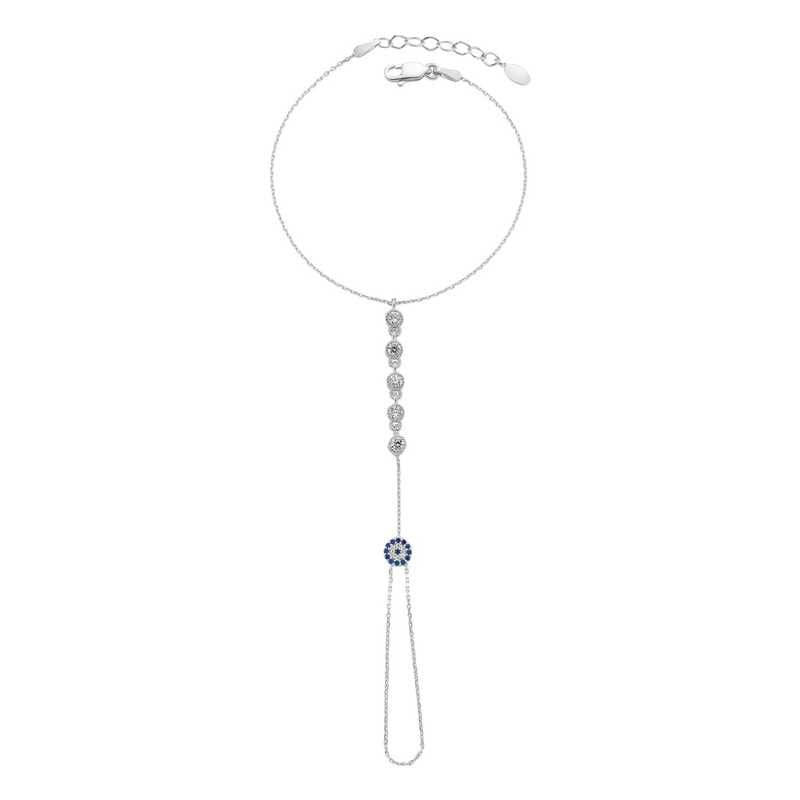 Gümüş Nazarlı Su Yolu Şahmeran Bileklik