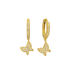Kelebek Halka Küpe 717039 Gold